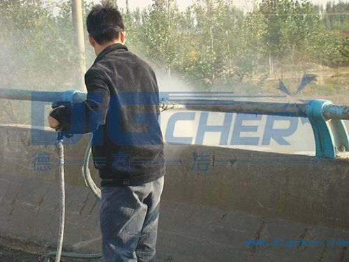 高压水射流喷砂除锈作业