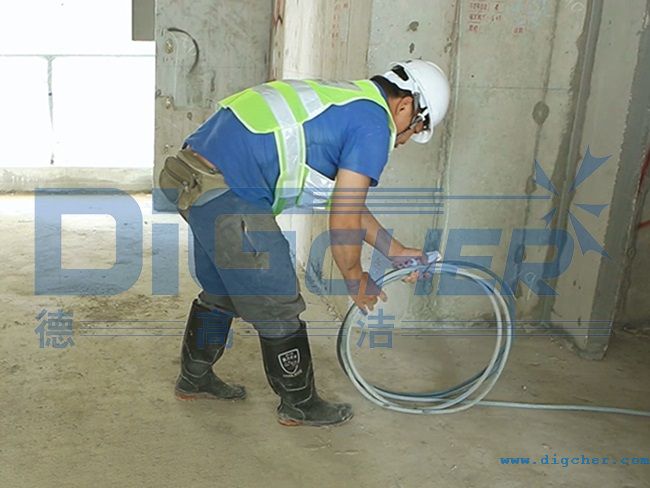 高压管接驳到施工楼层